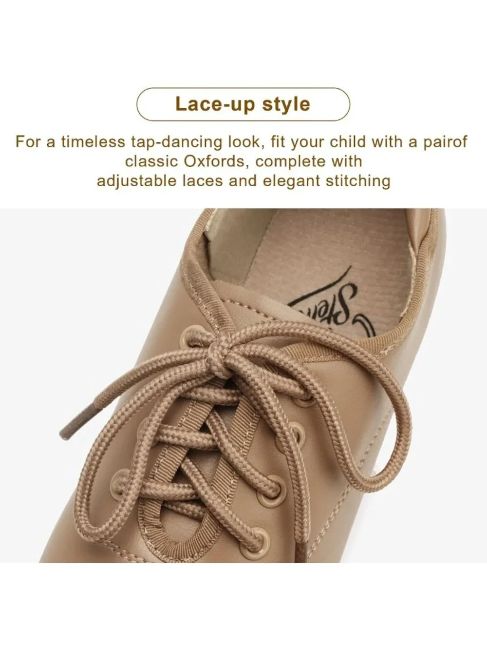 Lace-Up Kids Tap Dance Shoes for Girls - Comfortable, Stylish, Perfect for
